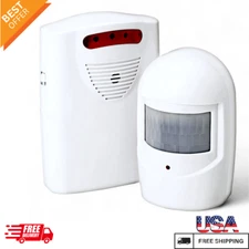 Wireless Driveway Alarm Alert System Security Garage Intruder PIR Motion Sensor