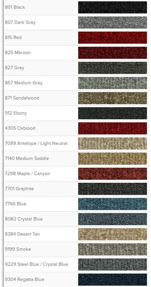 ¡Nuevo! Juego de alfombras moldeadas Oldsmobile Cutlass Supreme 1982-1987 elige el color Foto 2 de 4