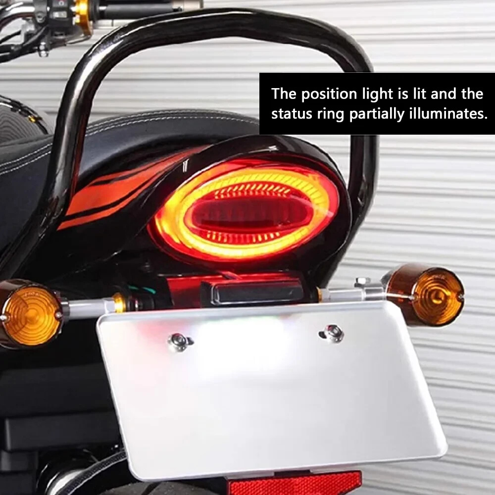 For KAWASAKI Z900RS LED Tail Lamp Rear Brake Tail Run Light Red