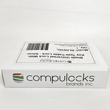CompuLocks Blade Universal Lock With Key Type Cable Computer Lock Silver