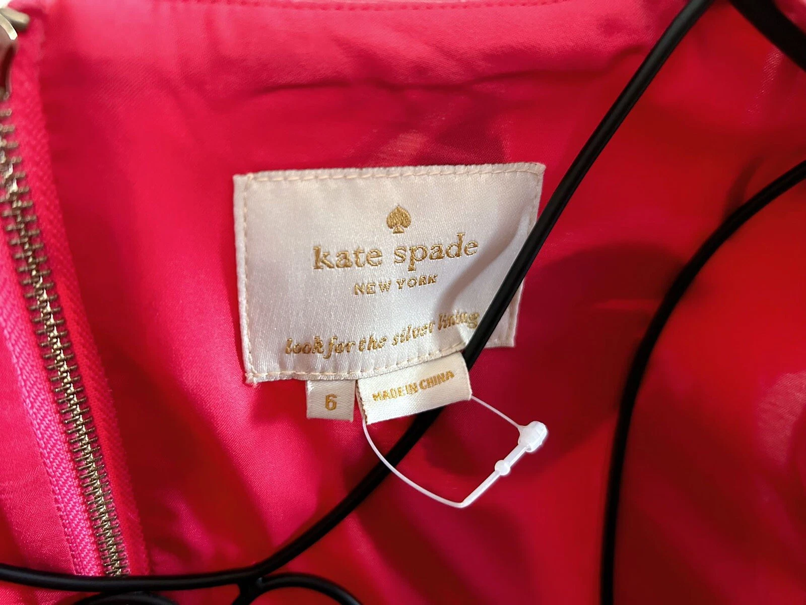 Abito tubino Kate Spade nero rosa floreale plissettato taglia donna 6