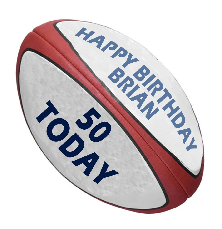 24 Edible Rice Paper Cake Decorations -Rugby - Image 1 of 1