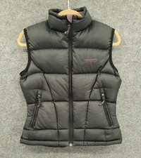 Kathmandu Duck Down 550 Puffer Vest Womens 8 Inside Zip Pockets Black Full Zip