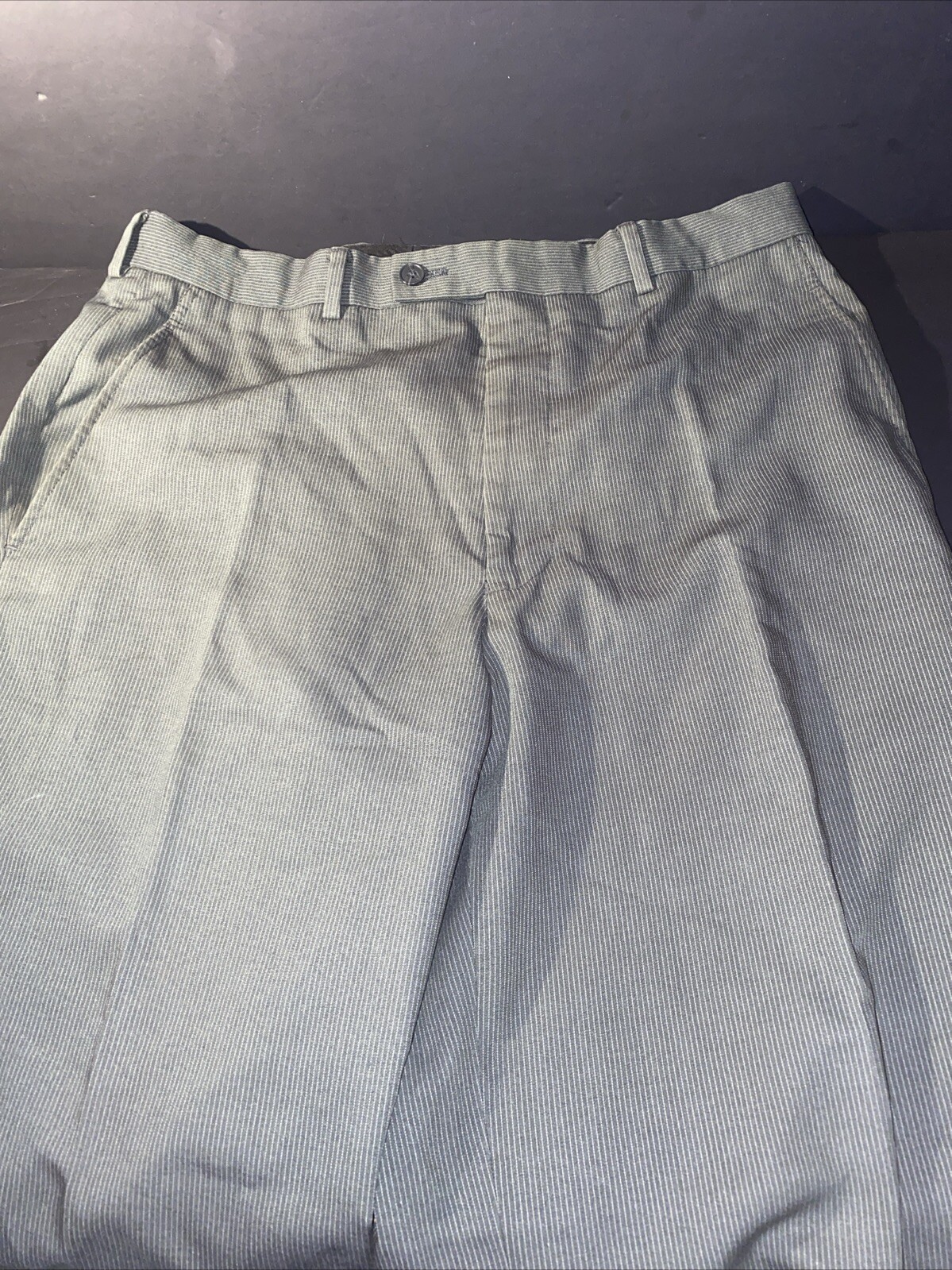 J Ferrar Modern Fit Pinstriped Straight Leg Dress Casual Mens Pants 34x34