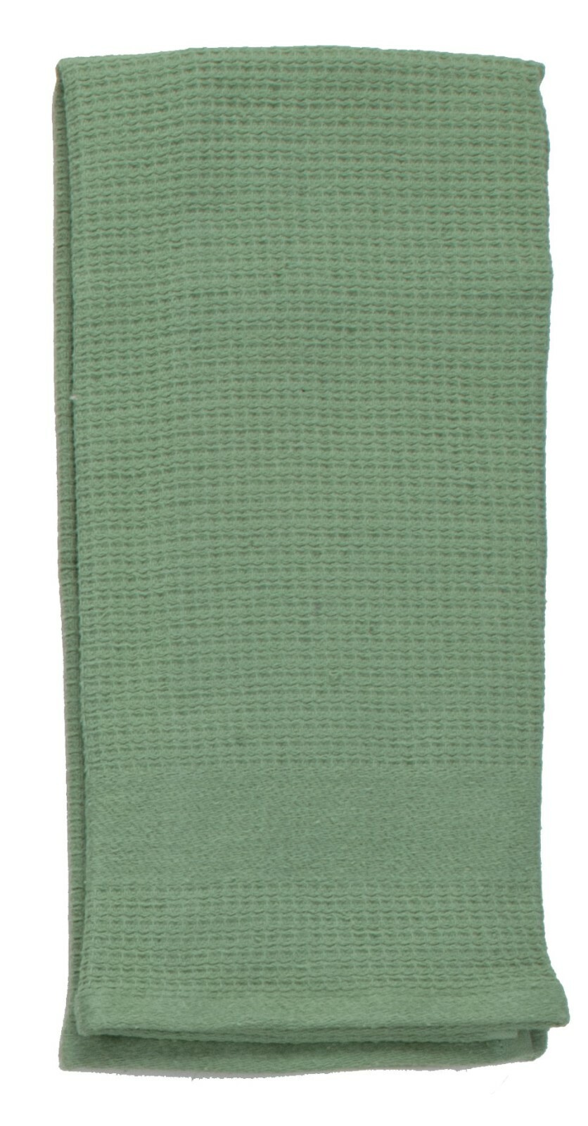Set of 2 GREEN TEA Textured Waffle Terry Kitchen Towels by Kay Dee Designs