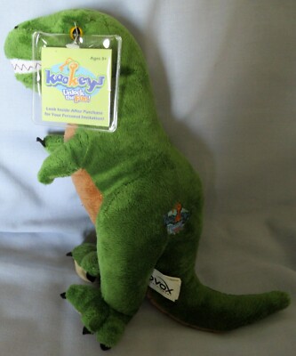 TREX - Kookeys Green 10'' Dinosaur Plush TREX1JY -10 VOX (BRACHIOSAURUS) NEW TAGS