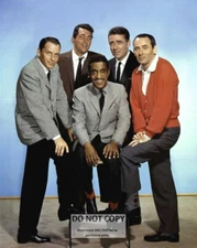 THE RAT PACK SINATRA, MARTIN, DAVIS, JR, LAWFORD, BISHOP - 8X10 PHOTO (AA-212)