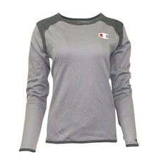 Champion Reverse Weave Women's Active Grey Performance L/S Tech Crew Fleece