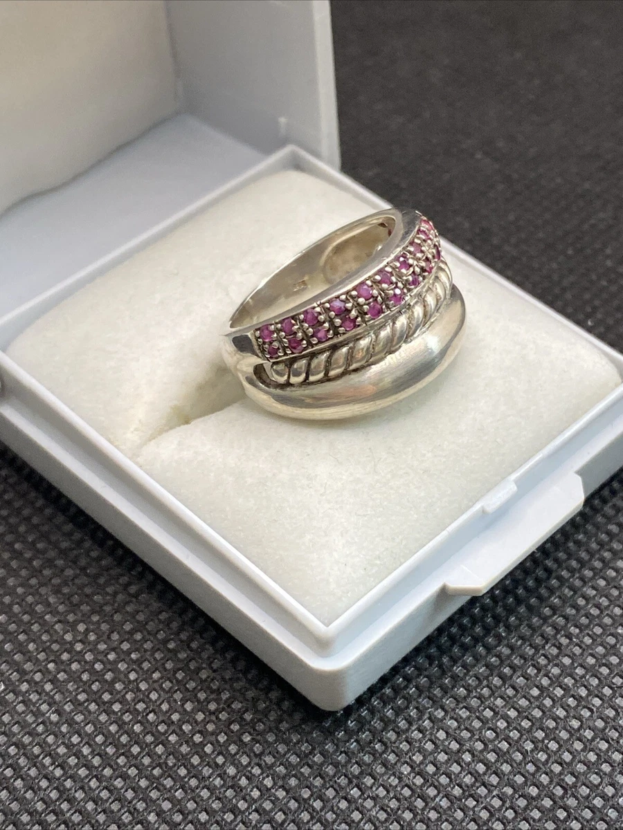 Bijoux ethniques touareg berbères bague en argent 925 massif femme homme semainier gravé multi plusieurs sept anneaux et pierre fine aventurine verte ronde - Niger 077