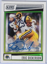 2022 Score Signature #160 Eric Dickerson Auto Autograph