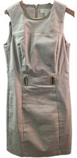 MICHAEL Michael Kors Beige Sheath Dress Sleeveless Round Neck Zip Size 0