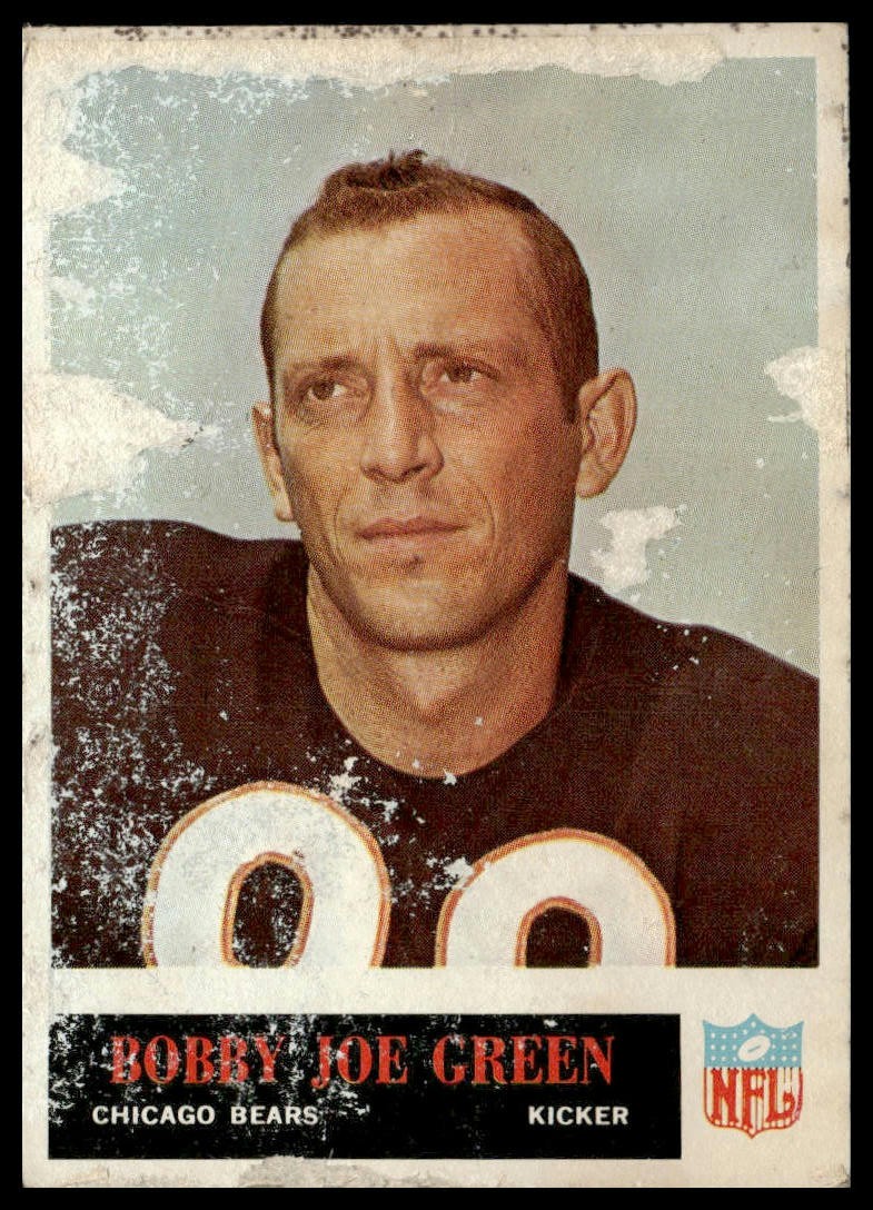 Bobby Joe Green #22 Football Cards 1965 Philadelphia trading card — raw and PSA graded price guide