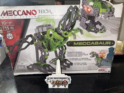 Meccano Tech Maker System 715 Erector Meccasaur Sealed Box Damaged & Dusty