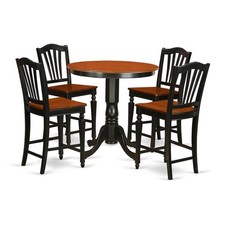 5 Pc counter height Table and chair set-pub Table and 4 Dining ...