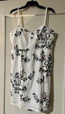 J Crew Dress Lined Sundress Black And White Summer Women’s (Retail $180)