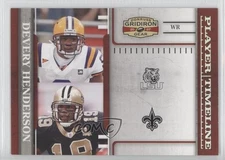 2007 Donruss Gridiron Gear Player Timeline Silver /250 Devery Henderson #PT-8