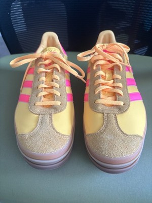 Adidas Nite Jogger  Yellow/Pink  Lace Up Low Top Sneakers