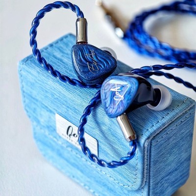 QOA MistyBlue 2DD 2BA Hybrid Hifi Music Monitor Studio Audiophiles In Ear