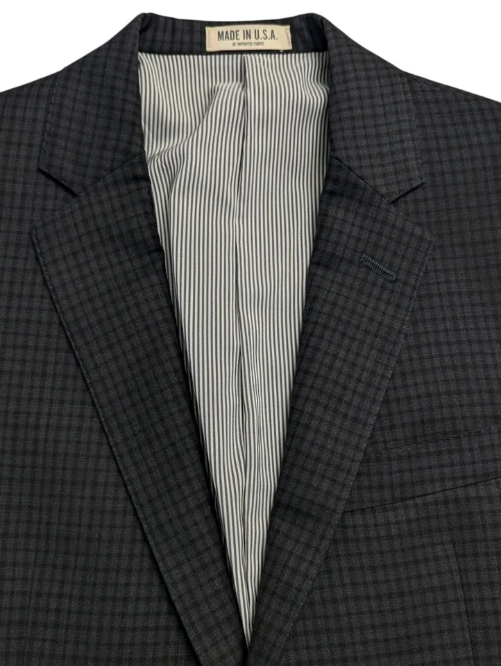 Blazer Abrigo Deportivo Traje Chaqueta Todd Snyder 36R Gris Cuadros Mayfair 100% Lana Para Hombre Foto 2 de 4