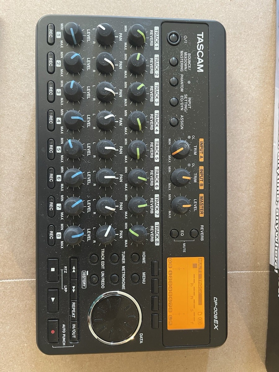 TASCOM DPー008EX TASCAM DP-008EX 8-track Digital Portastudio and SD Recorder