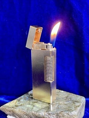Dunhill Lighter Vintage Rollagas Gold Mint Condition Works 1 Year Warranty
