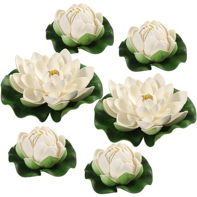  Floating Lotus Simulierte Lotusblattwasserlilie Arbeit Künstliche Teichpflanzen