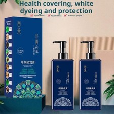 Single Dose Plant Hair Dye Mild Formula Long Lasting Co Semi-Permanent Hair F1V4