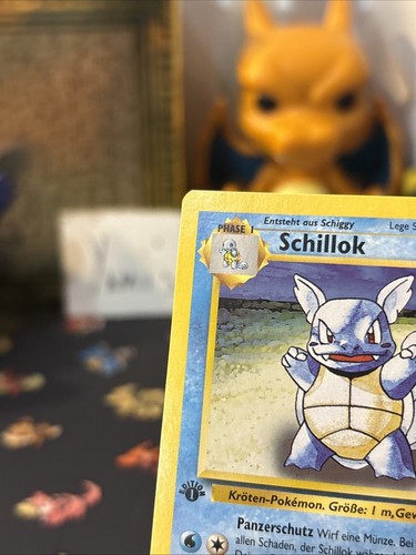 Pokémon alemán Schillok 1999 primera edición (Wartortle) #42 poco común como nuevo tarjeta limpia - Imagen 4 de 13