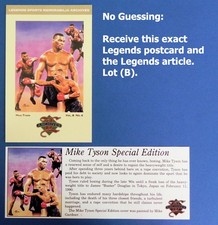 MIKE TYSON  1995 Legends Postcard and Article Pictured _ Exact Lot (B)