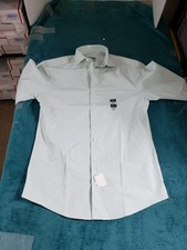 Kenneth Cole unlisted Shirt Size Small Mens Green Button Up Slim Breathable NWT