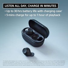 BLACK - SONY WF-C710N TRULY WIRELESS NOISE-CANCELING EARBUDS WITH UP TO 30-HOUR