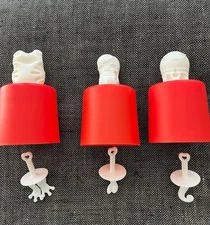 ZOKU Ice Pop Mold Set of 3 Characters FROG CAT BALLERINA Easy Release BPA Free