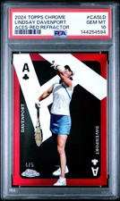 2024 TOPPS CHROME TENNIS ACES RED REFRACTOR #CASLD LINDSAY DAVENPORT 4/5 PSA 10