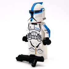 Custom Lieutenant Clone Trooper Dark Azure, Phase 1 Minifig made using LEGO pa