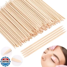 JANYUN Hair Removal 200 Pcs Eyebrow Wax Sticks, Wooden Waxing Spatulas for Sm