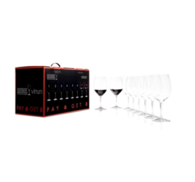 Riedel Vinum Cabernet Sauvignon/Merlot/Bordeaux Glass - Pay 6, Get 7
