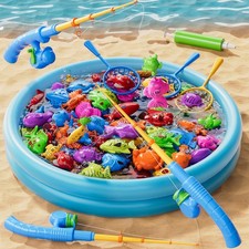 Magnetic Fishing Game Toys for Toddlers 3-5 4-8, Water Table Bathtub Toys wit...