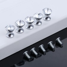 5Pcs Mini Crystal Knobs 12mm Jewelry Box Diam...