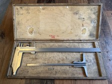 Mauser INOX Meßschieber 350 mm Set Vintage Meßschieber in Koffer