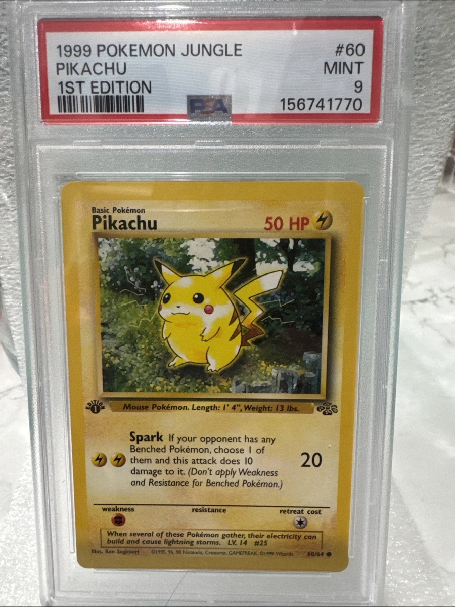 Pikachu Pokémon TCG Grade 9 Jungle Individual Collectible Card