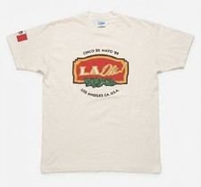 Vintage 1988 Chihuahua Beer L.A. Ole T-Shirt Men's XL Made in USA Promo Single