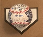 Derek Jeter Signed OML Baseball, VCBC SuperStats, Hand Painted, JSA