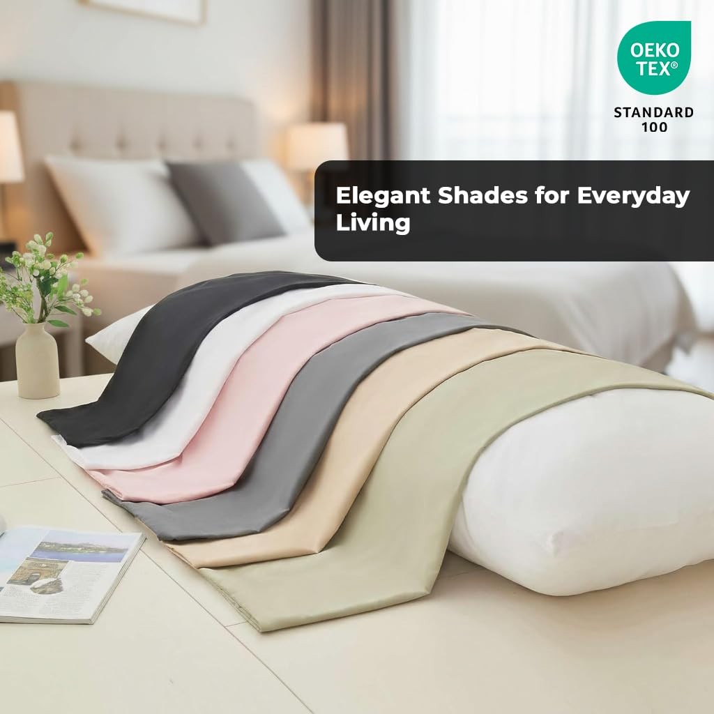 Body Pillow Cover - Double Brushed 1800 Microfiber - 20"x54" with Hidden Zipp...