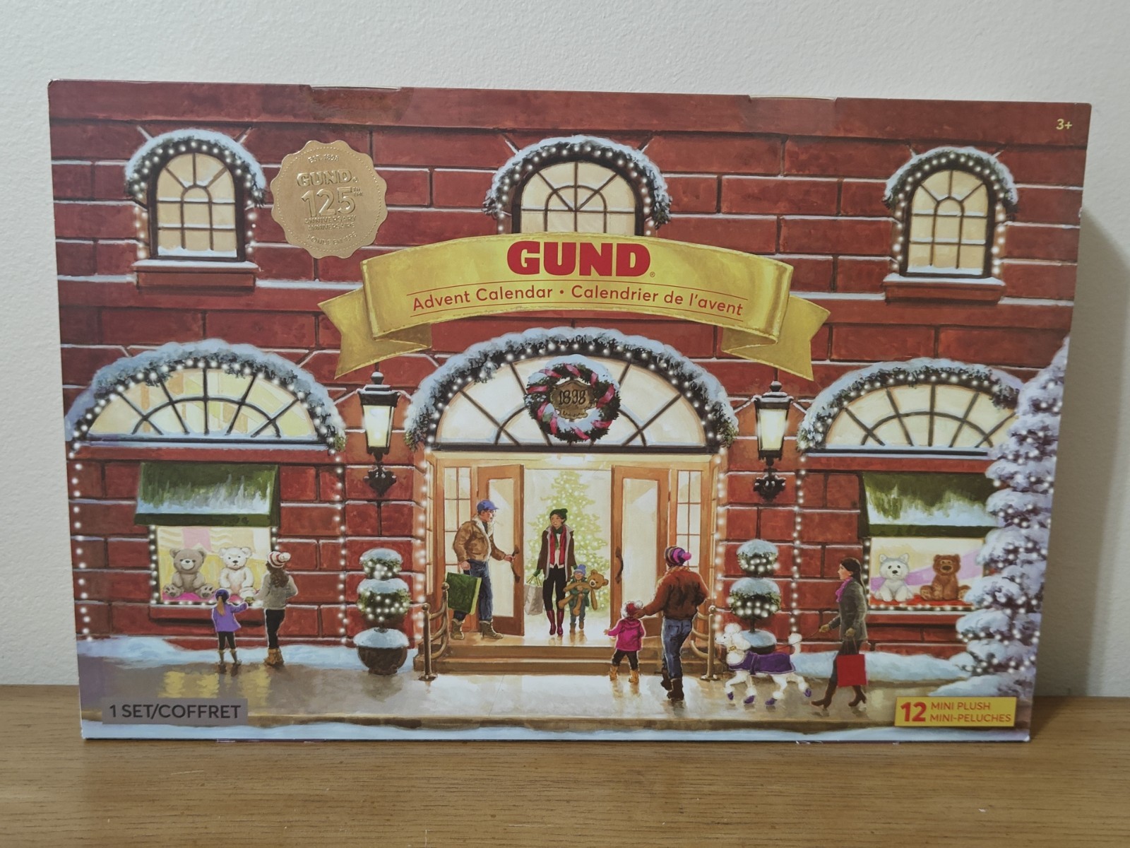 GUND 125th Anniversary Advent Calendar 12 Mini Plush Set