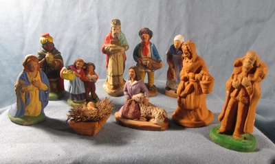 10 santons 5 à 9 cm, 4 ESCOFFIER et  4 CHAVE (AUBAGNE) 1 ARTERRA  Marseille 1 ?? - Photo 1/4