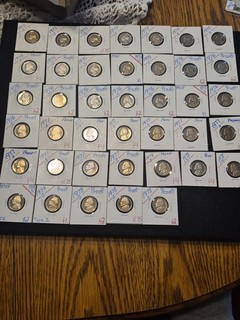 40 Immaculate BU 1970s S Proof Jefferson Nickel Coin Collection