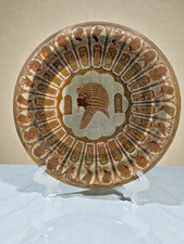 Silver/Brass/Copper Egyptian Decrorative Plate - 10"