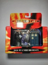 Doctor Who Tardis & Black Dalek Sec Diecast 2 Pack NEW US Seller Scificollector