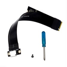 M.2 NVMe PCIe 4.0 to OCuLink SFF-8611 Adapter Board Cut for 60mm 64Gbps FPC 15
