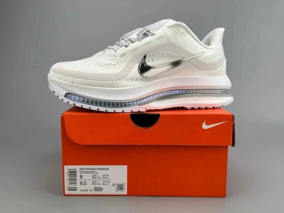 Nike Air Zoom Pegasus Premium White Metallic Silver